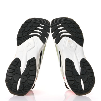 Louis Vuitton Monogram Calfskin Run 55 Sneakers 40 Pink White Yellow 6 of 8