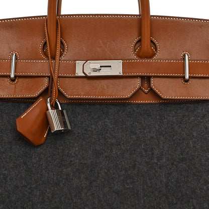 Hermes Barenia Feutre HAC Birkin 40 Gris Moyen 9 of 14