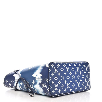 Louis Vuitton Monogram Escale Neverfull MM Blue 5 of 13