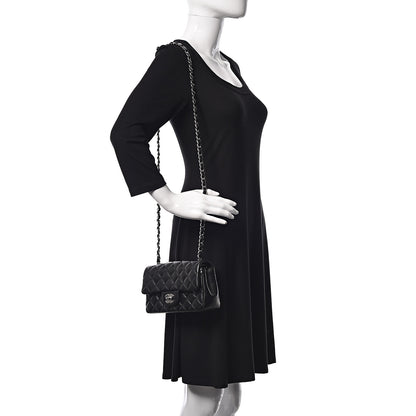 Chanel Lambskin Quilted Mini Rectangular Flap Black 2 of 9