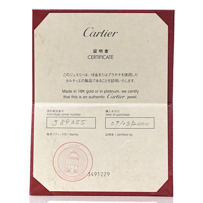 Cartier 18K White Gold 5.5mm LOVE Ring 52 6 6 of 6