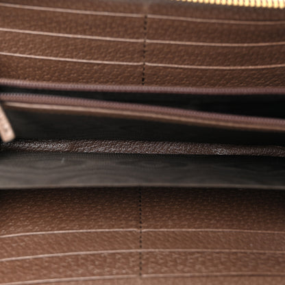 Gucci GG Supreme Monogram Web Ophidia Zip Around Wallet Brown 5 of 9