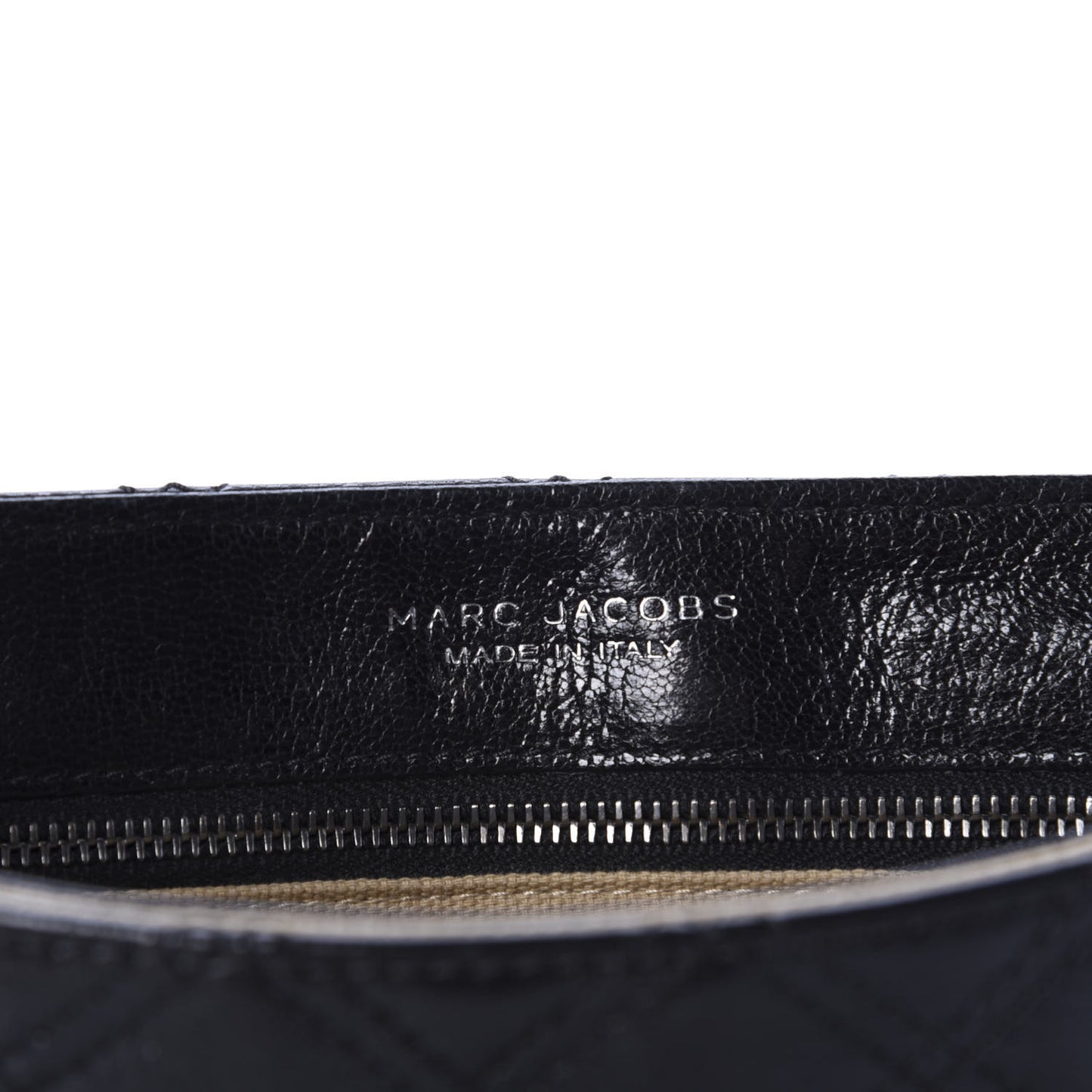 Lacquered Lambskin Baroque The Large Single Flap Black