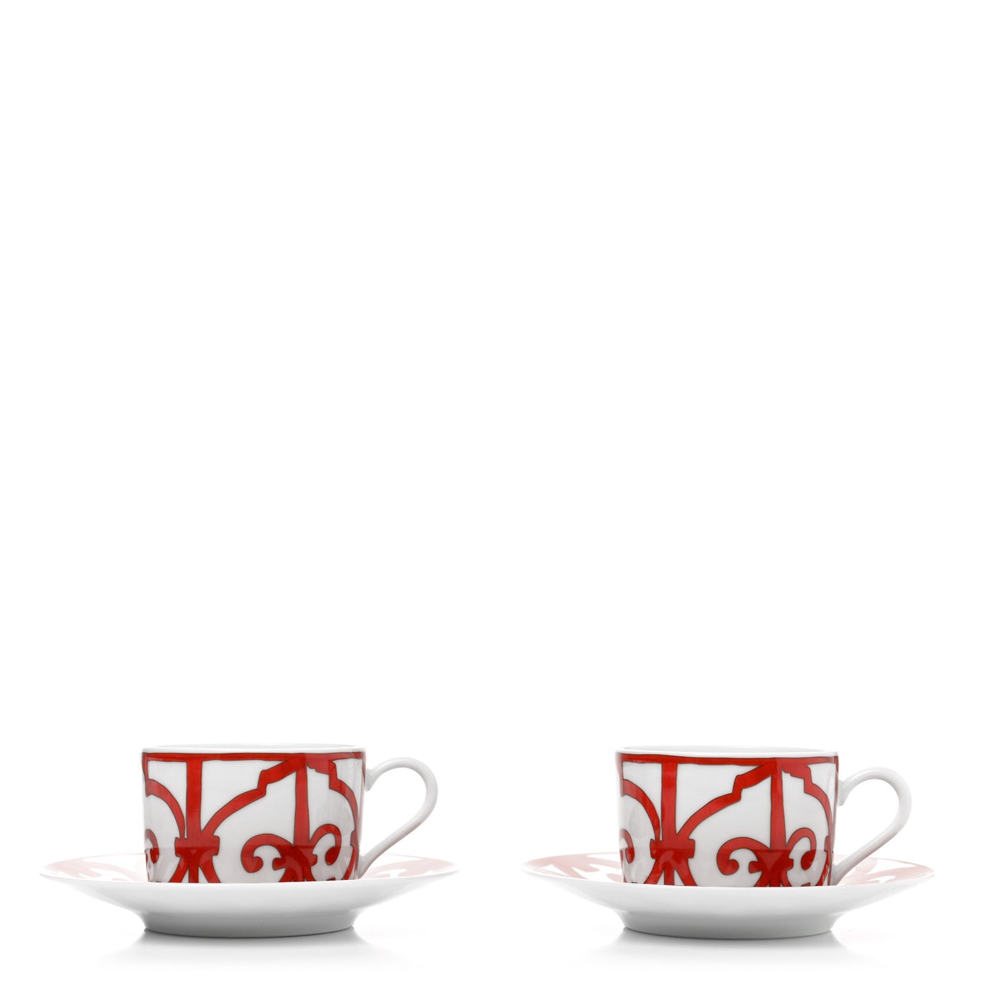 Porcelain Balcon du Guadalquivir Breakfast Cup And Saucer Set Of 2