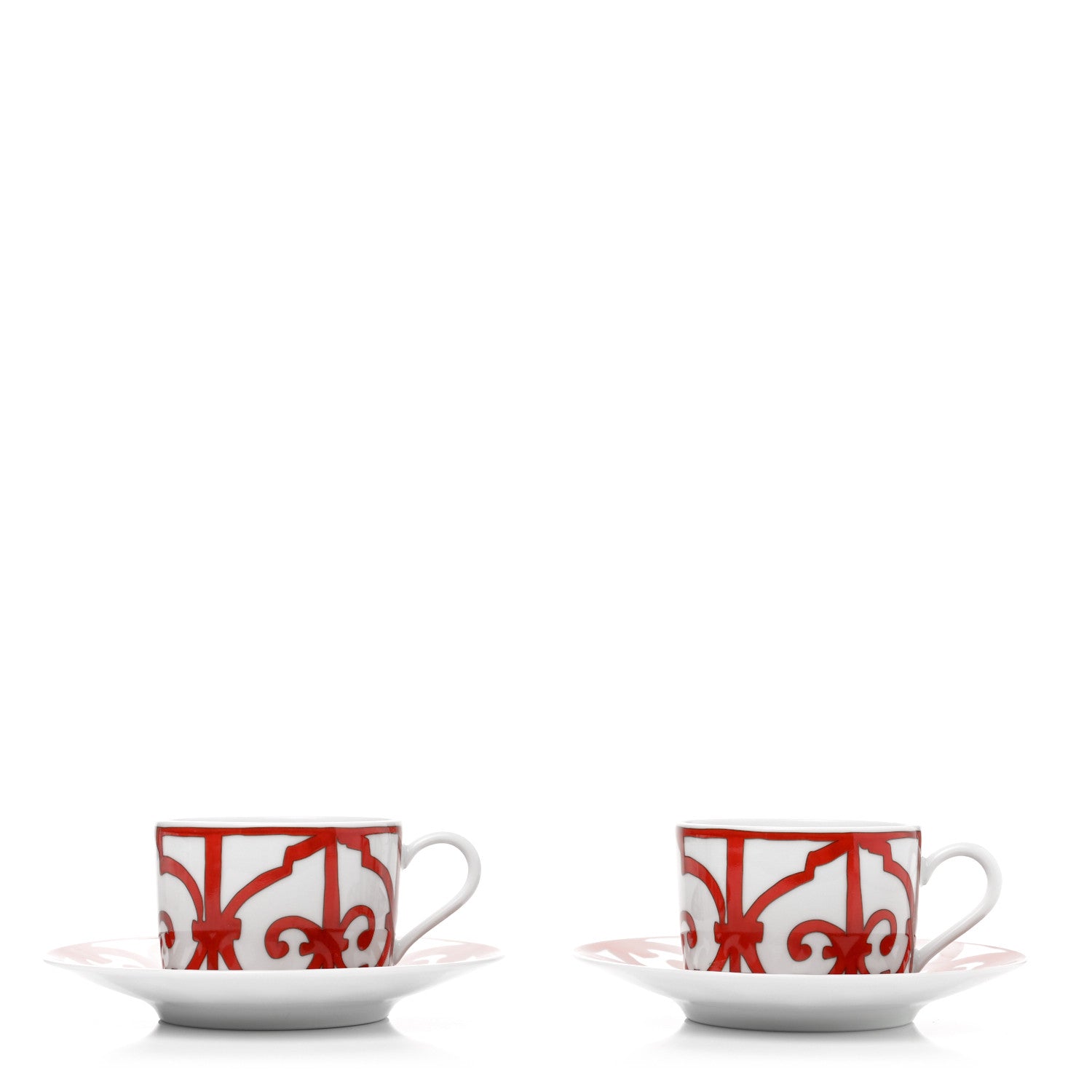Hermes Porcelain Balcon du Guadalquivir Breakfast Cup And Saucer Set Of 2 1 of 11