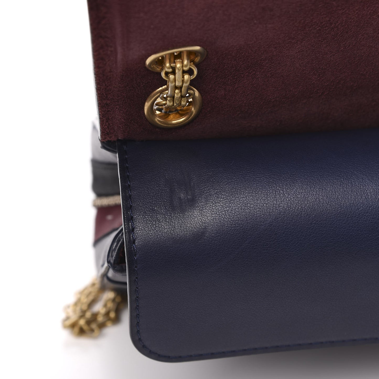 Calfskin Nude 2.55 Medals Reissue 225 Flap Navy