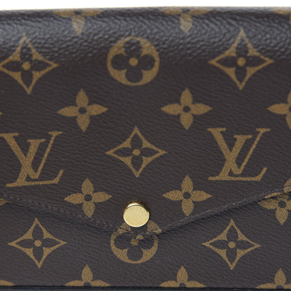Louis Vuitton Monogram Pochette Felicie Chain Wallet Fuchsia 8 of 11