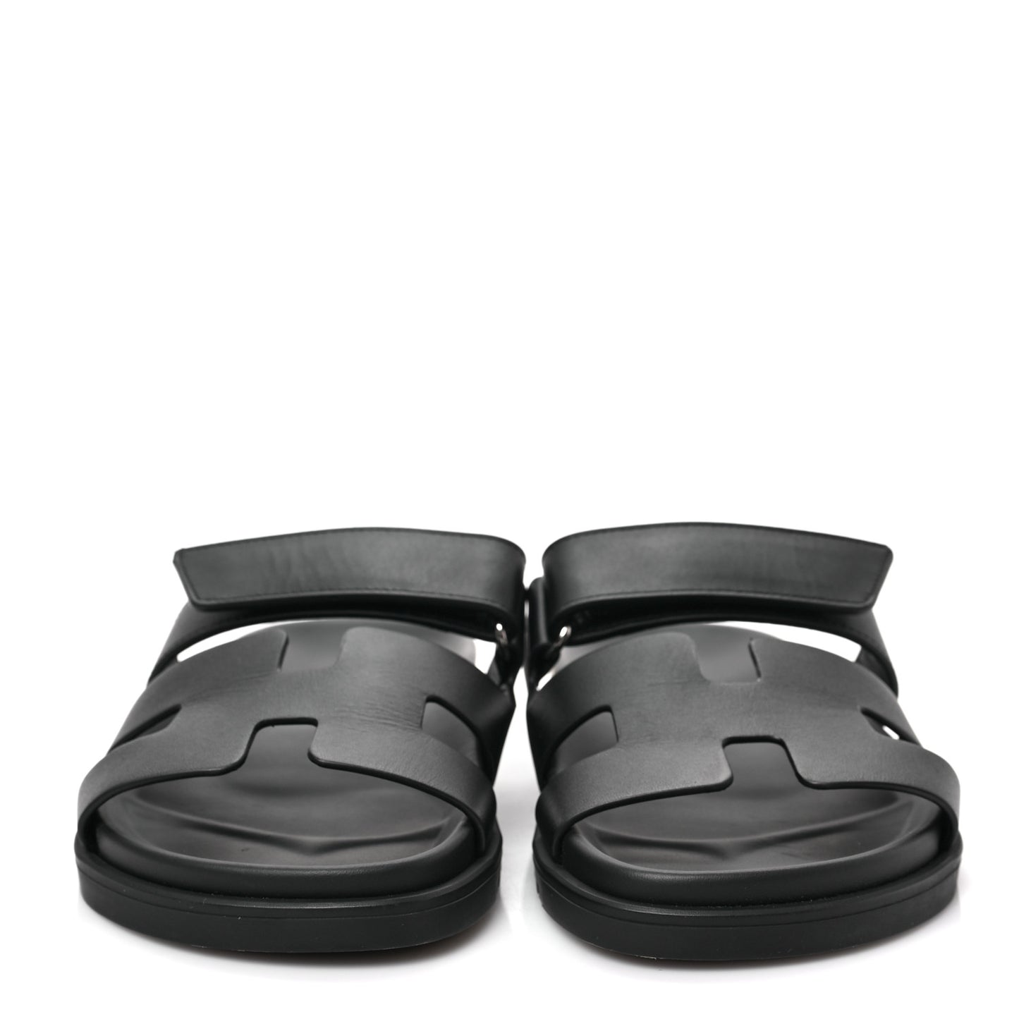 Calfskin Womens Chypre Sandals 36.5 Black