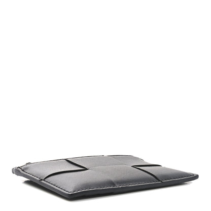Bottega Veneta Nappa Maxi Intrecciato Zip Card Holder Black 4 of 6