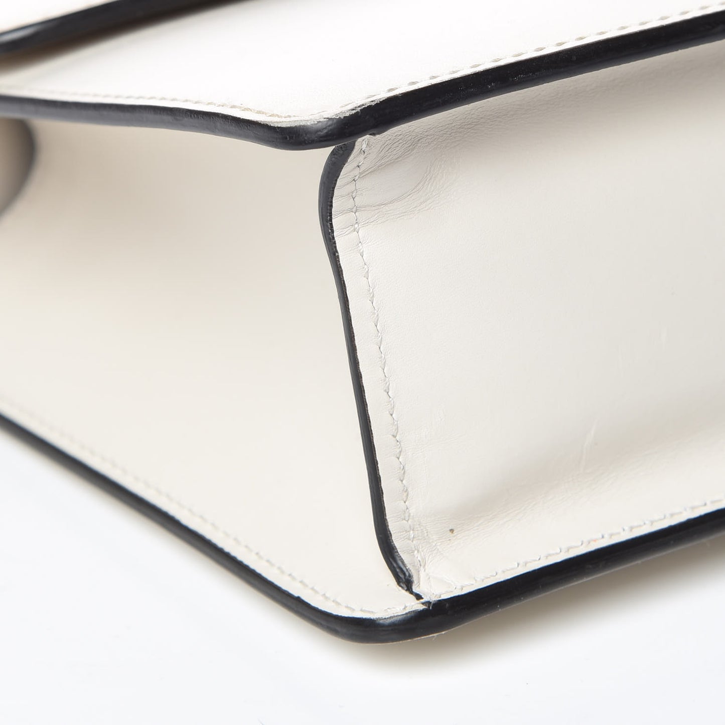 Calfskin Small Sylvie Shoulder Bag White