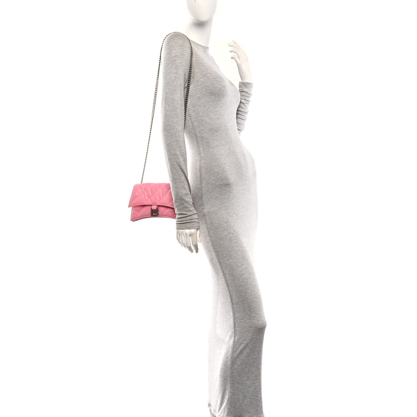 Crushed Calfskin Quilted XS Crush Chain Bag Sweet Pink