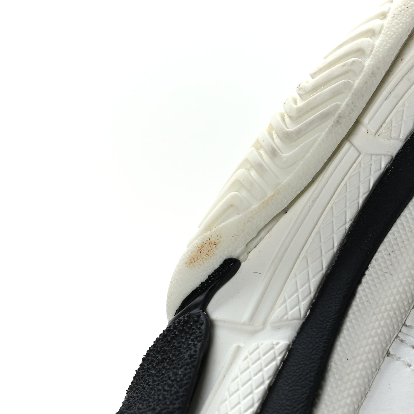Technical Fabric Allover Logo Mens Triple S Sneakers 44 White Black Pink