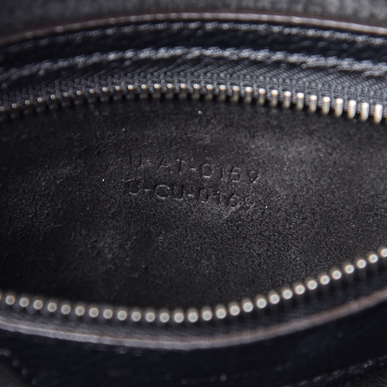 Celine Drummed Calfskin Micro Luggage Black 10 of 10