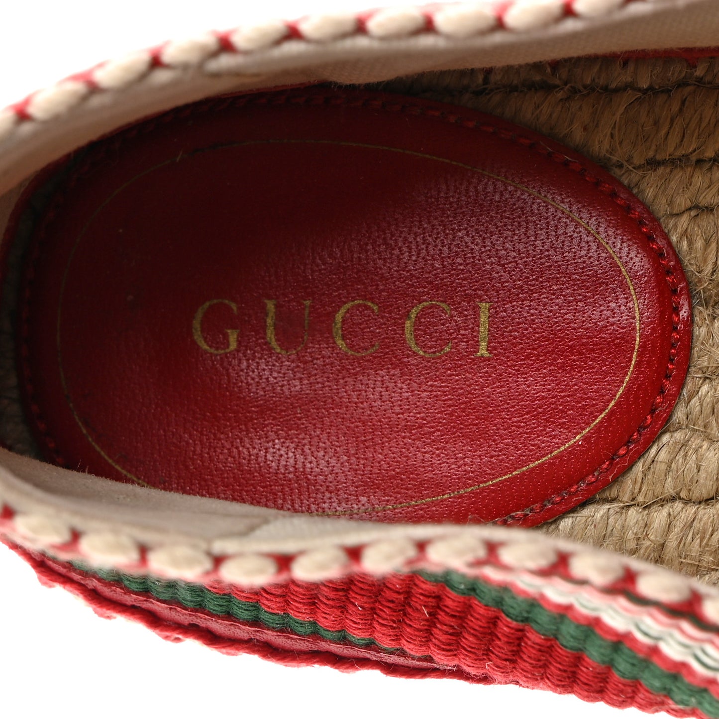 Canvas Stripe Sabela Womens Espadrilles 36 Red Green