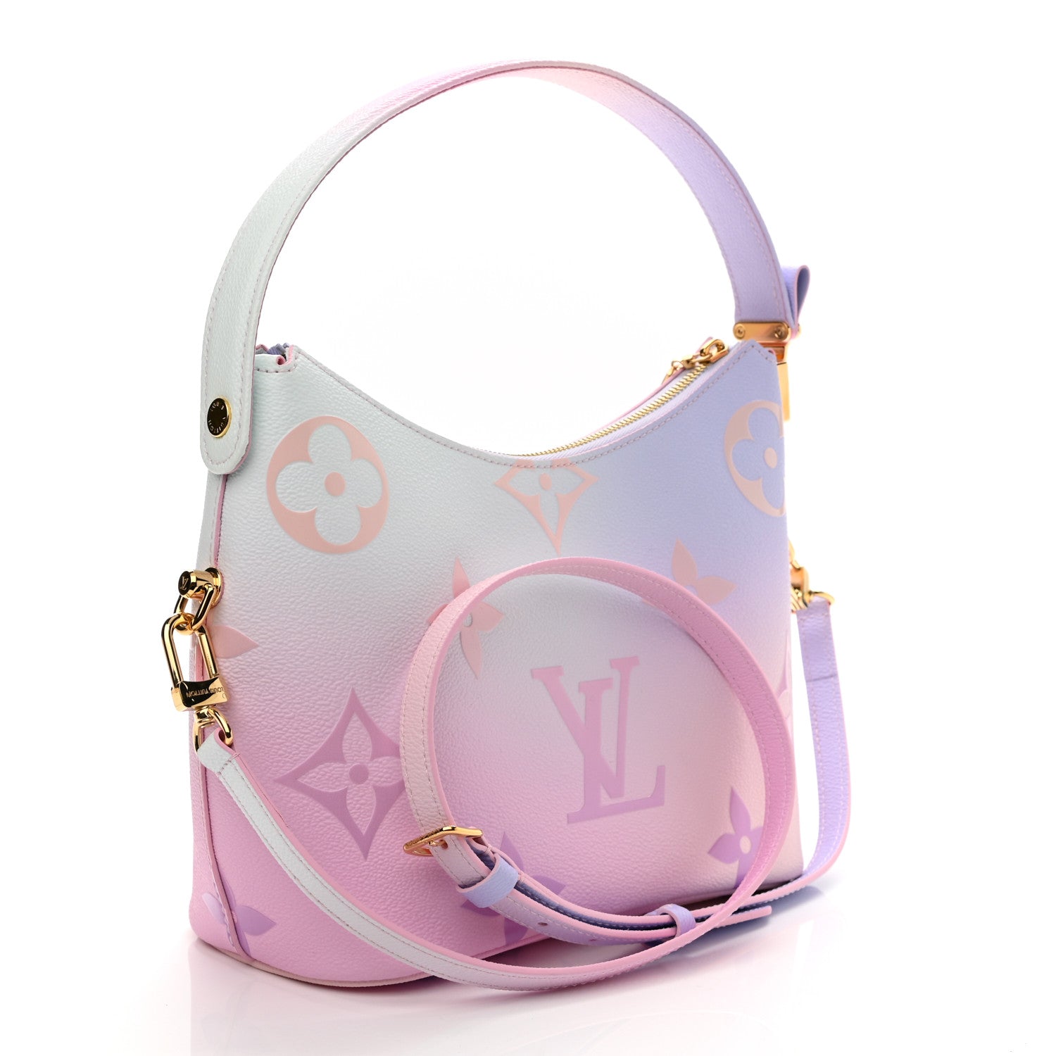 Louis Vuitton Monogram Giant Spring In The City Marshmallow Hobo PM Sunrise Pastel 3 of 9
