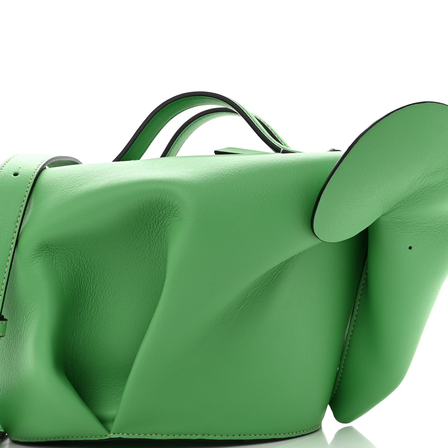 Loewe Calfskin Large Elephant Crossbody Bag Apple Green 7 of 10