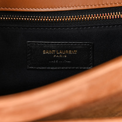 Saint Laurent Suede Monogram Medium Niki Chain Satchel Cinnamon 7 of 10