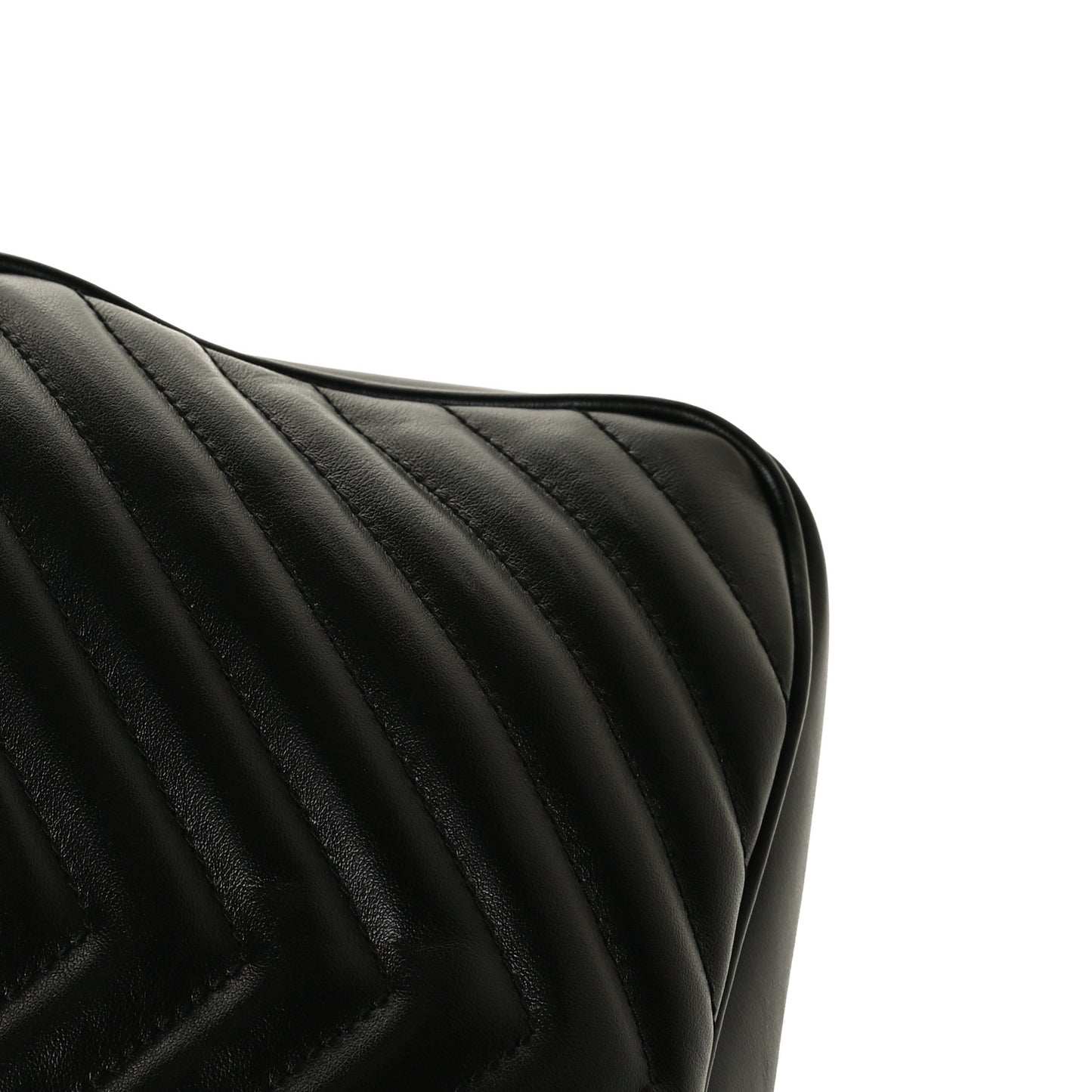 Calfskin Matelasse Monogram Lou Camera Bag Black