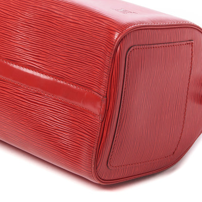 Louis Vuitton Epi Speedy 25 Castillan Red 5 of 9