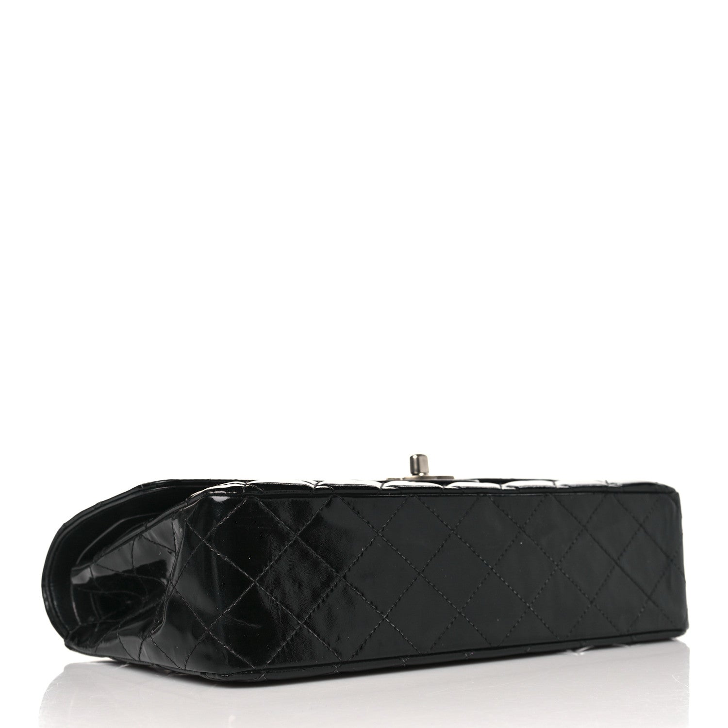 Chanel Patent Quilted Medium Double Flap Black 4 of 10