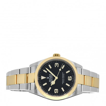 Rolex Stainless Steel 18K Yellow Gold 36mm Oyster Perpetual Explorer Watch Black 124273 2 of 4