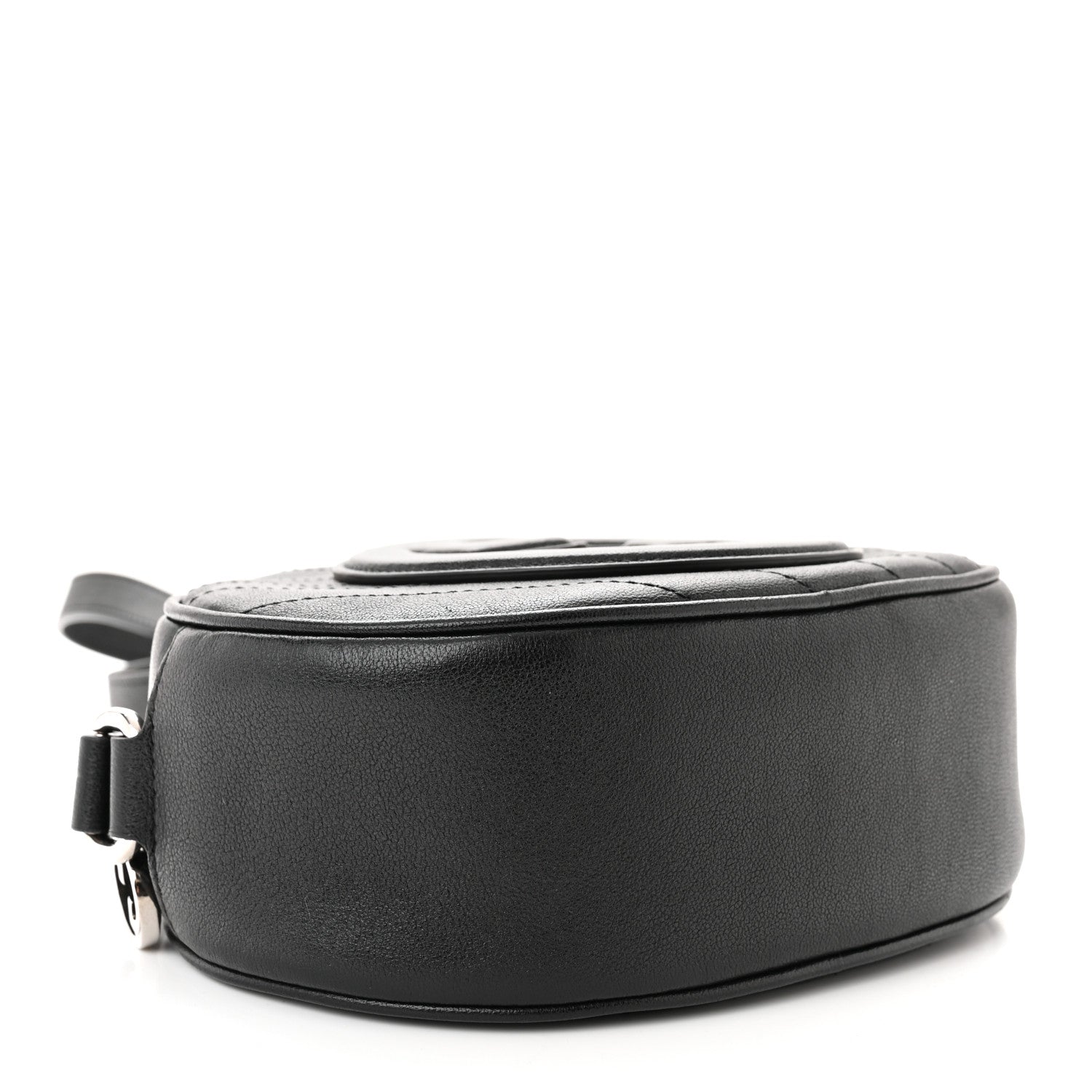 Gucci Sakai Be Green Calfskin Diagonal Stitched Mini Blondie Shoulder Bag Black 4 of 10