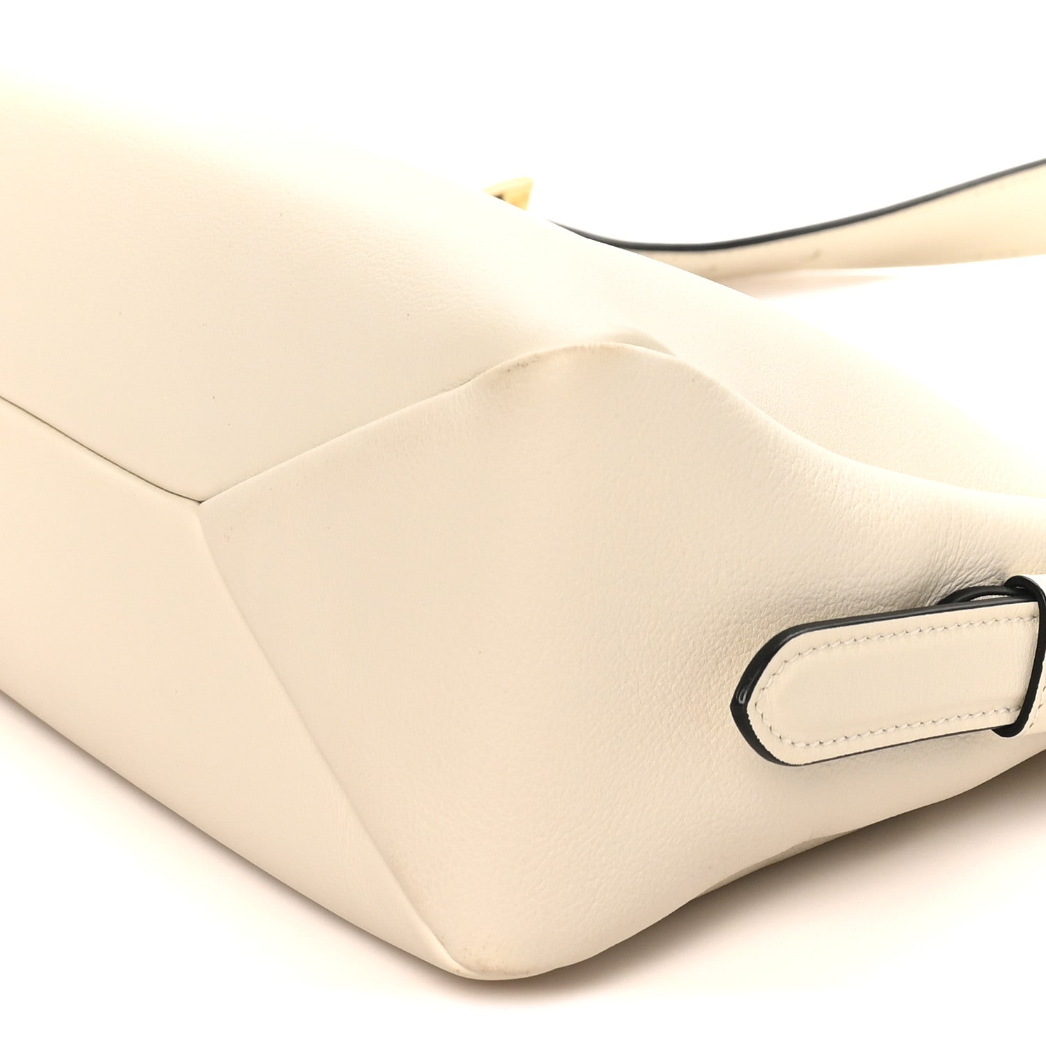 Prada Soft Calfskin Medium Aimée Shoulder Bag White 9 of 9