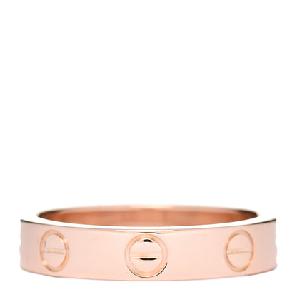 Cartier 18K Pink Gold 3.5mm LOVE Wedding Band Ring 48 4.5 1 of 5