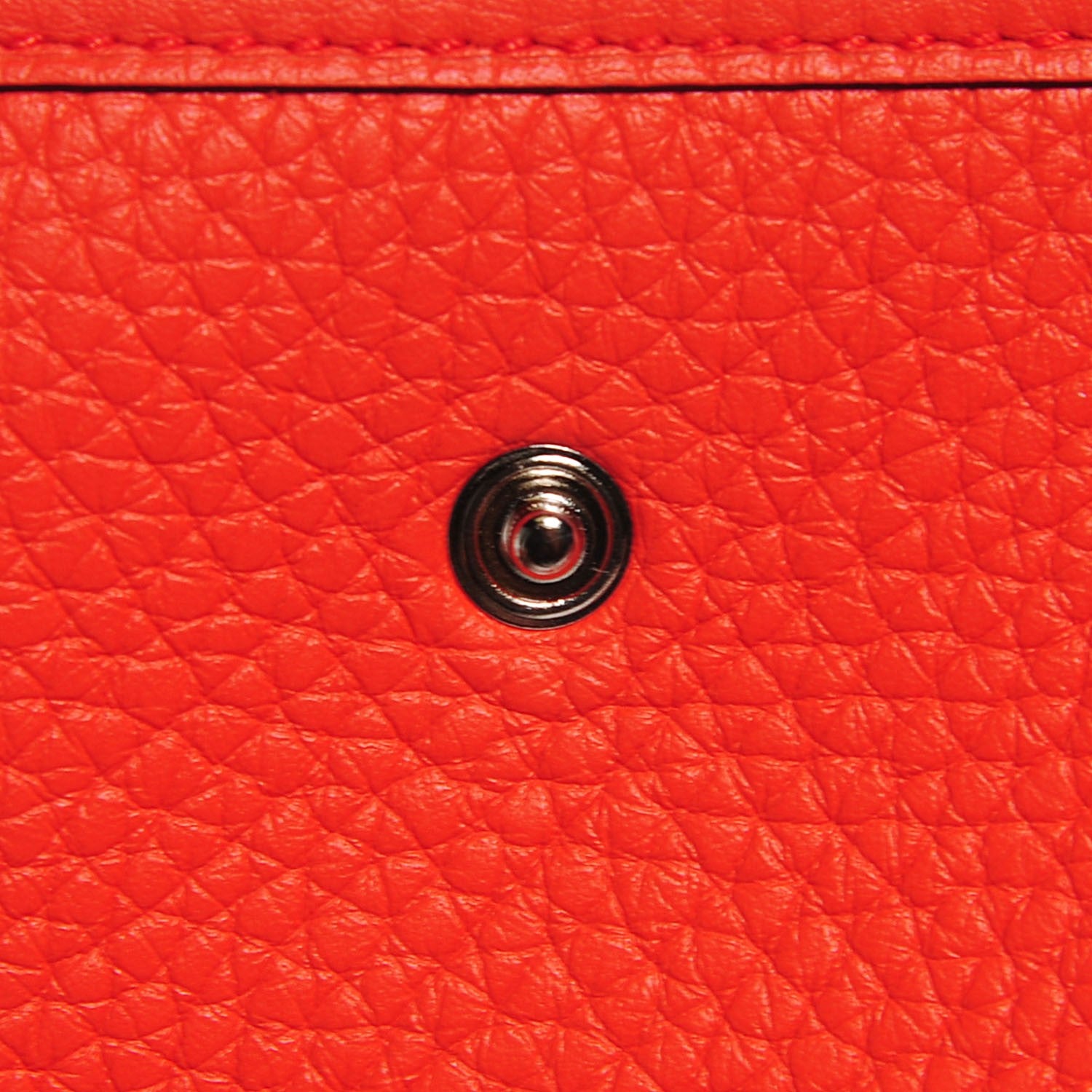 Hermes Taurillon Clemence Amazone Evelyne TPM Orange Poppy Saint Cyr 11 of 16