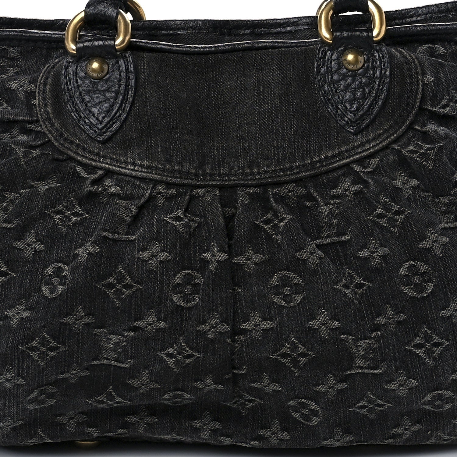Louis Vuitton Denim Neo Cabby MM Black 6 of 9