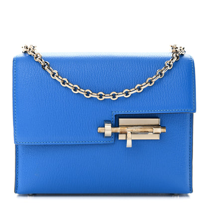 Hermes Chevre Mysore Mini Verrou Chaine Bag Bleu Zanzibar 1 of 11