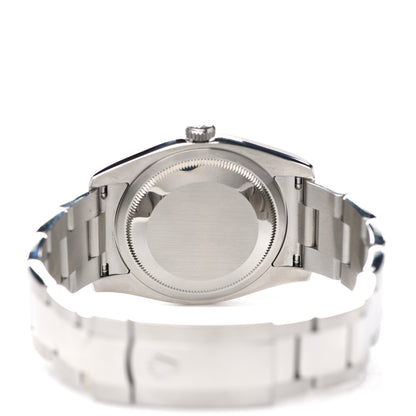 Rolex Stainless Steel 18K White Gold Diamond Black Mother of Pearl 36mm Oyster Perpetual Datejust Watch 116234 4 of 5