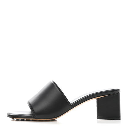 Bottega Veneta Vienna Calfskin The Band Mule Sandals 41 Black 1 of 7