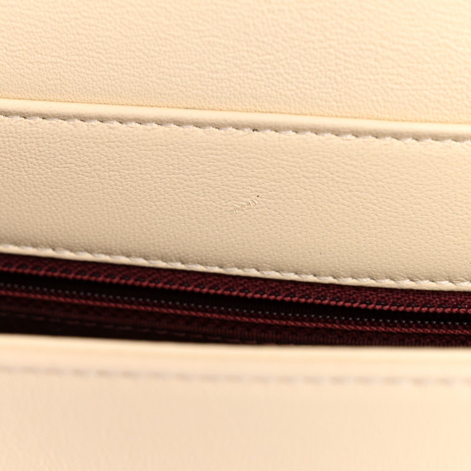 Chanel Sheepskin Quilted Medium Vintage Mademoiselle Flap White 11 of 15