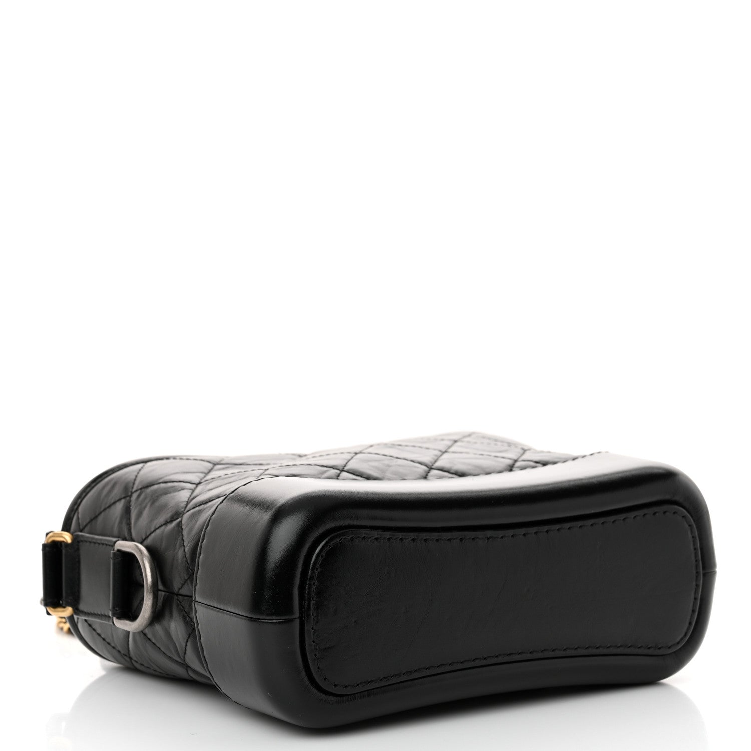 Chanel Aged Calfskin Quilted Small Gabrielle Hobo Black 4 of 10