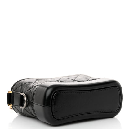 Chanel Aged Calfskin Quilted Small Gabrielle Hobo Black 4 of 10