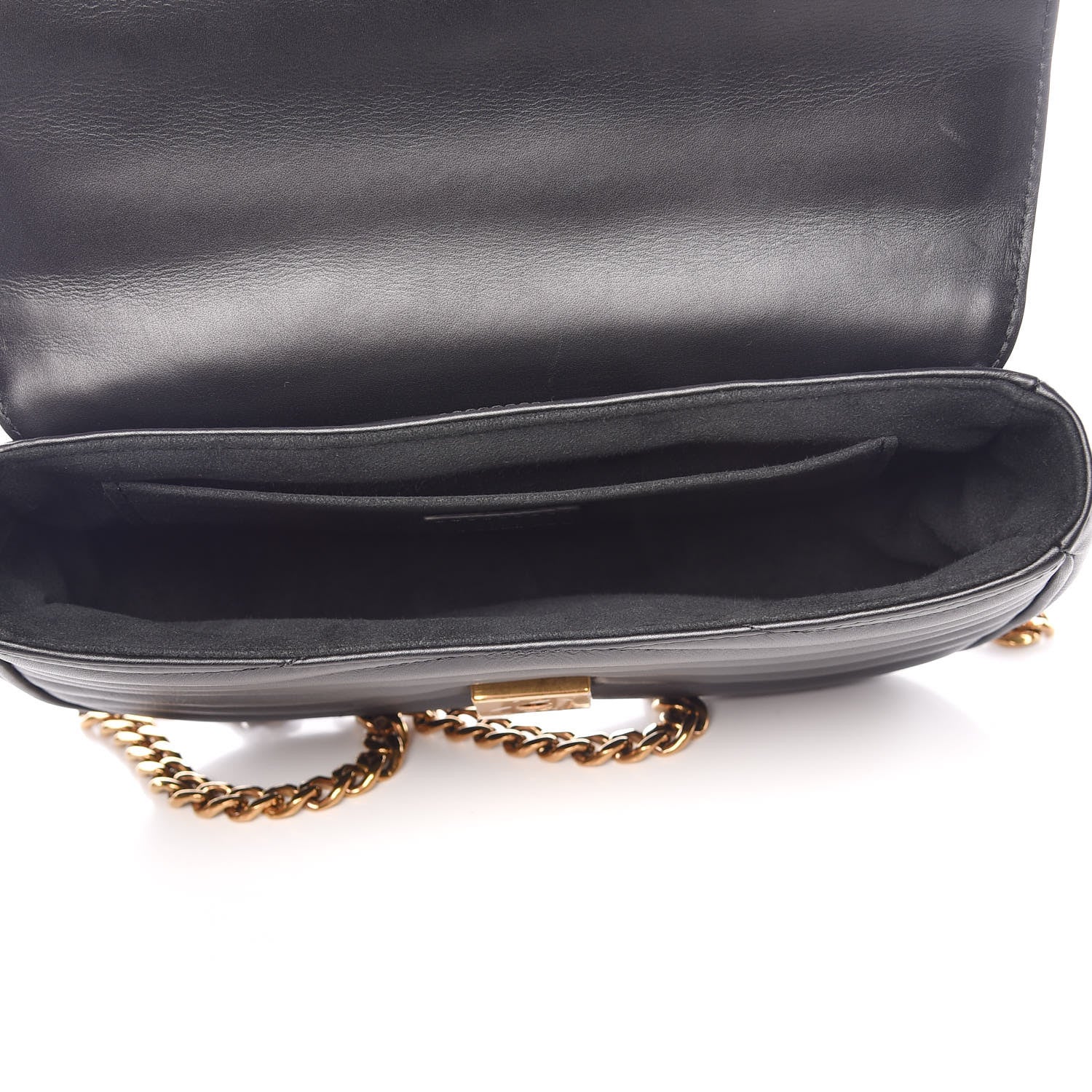 Louis Vuitton Calfskin New Wave Chain MM Black 7 of 9