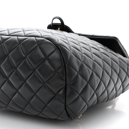 Chanel Lambskin Quilted Large Urban Spirit Backpack Black 10 of 12