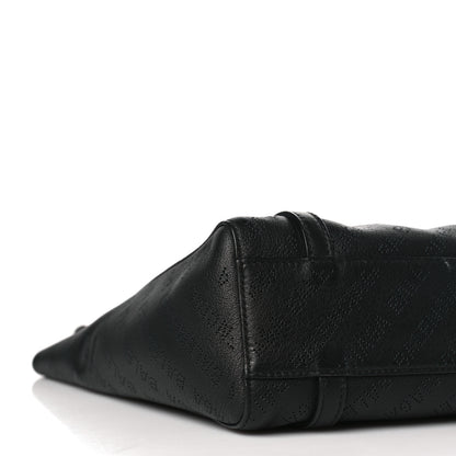 Balenciaga Smooth Calfskin Logo Perforated XXS Everyday Tote Black 8 of 9