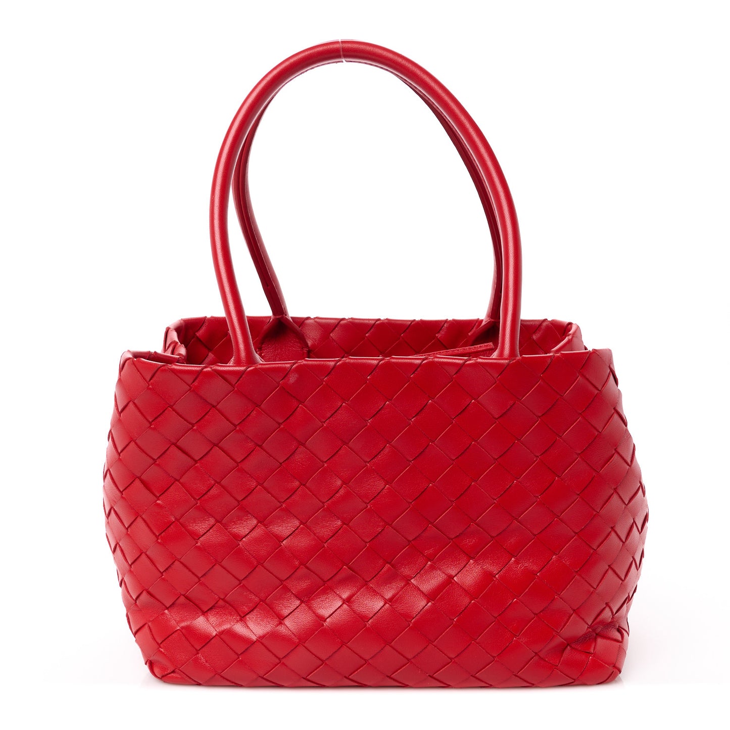 Nappa Intrecciato Tote Bag Red