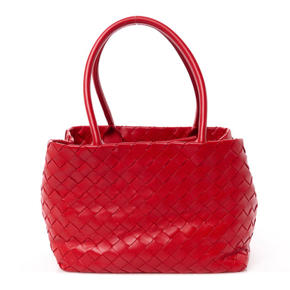 Bottega Veneta Nappa Intrecciato Tote Bag Red 1 of 13