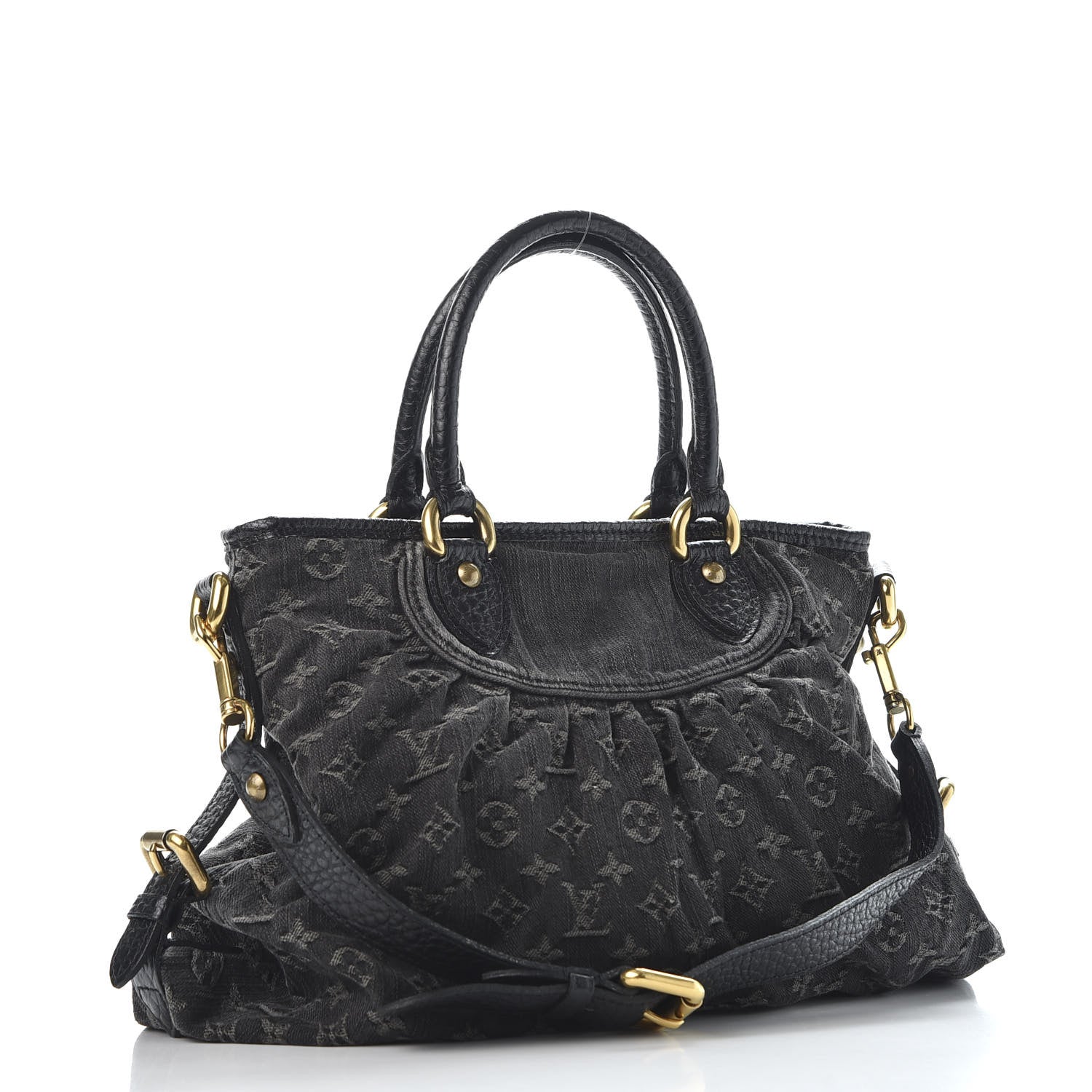 Louis Vuitton Denim Neo Cabby MM Black 2 of 9