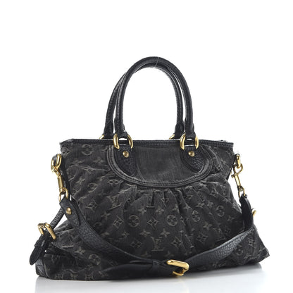 Louis Vuitton Denim Neo Cabby MM Black 2 of 9