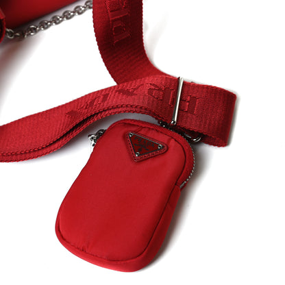 Prada Nylon Re-Edition 2005 Shoulder Bag Rosso 14 of 22