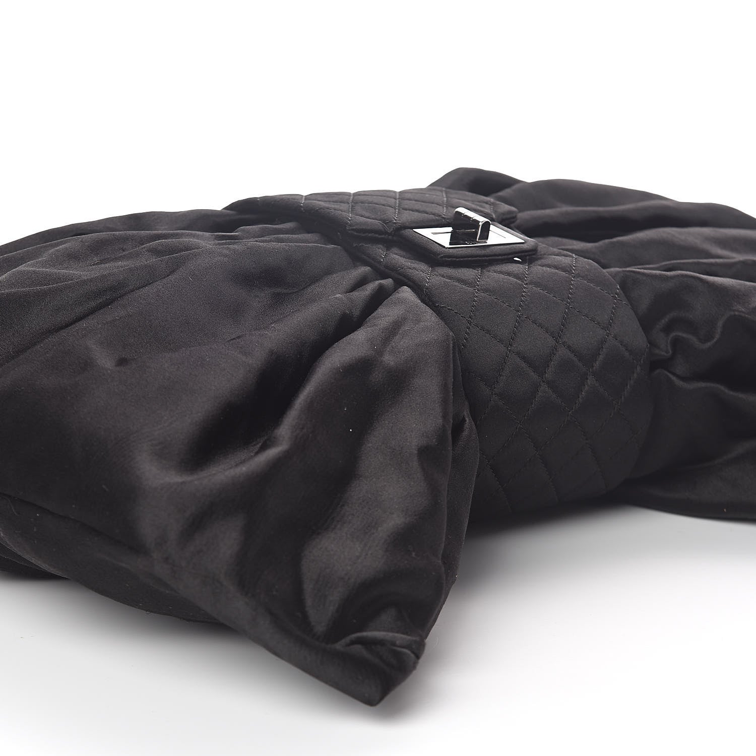Chanel Satin Large Bow Bag Black 10 of 11