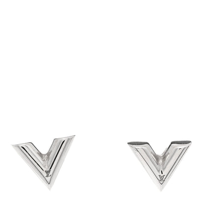 Louis Vuitton Essential V Stud Earrings Silver 1 of 4
