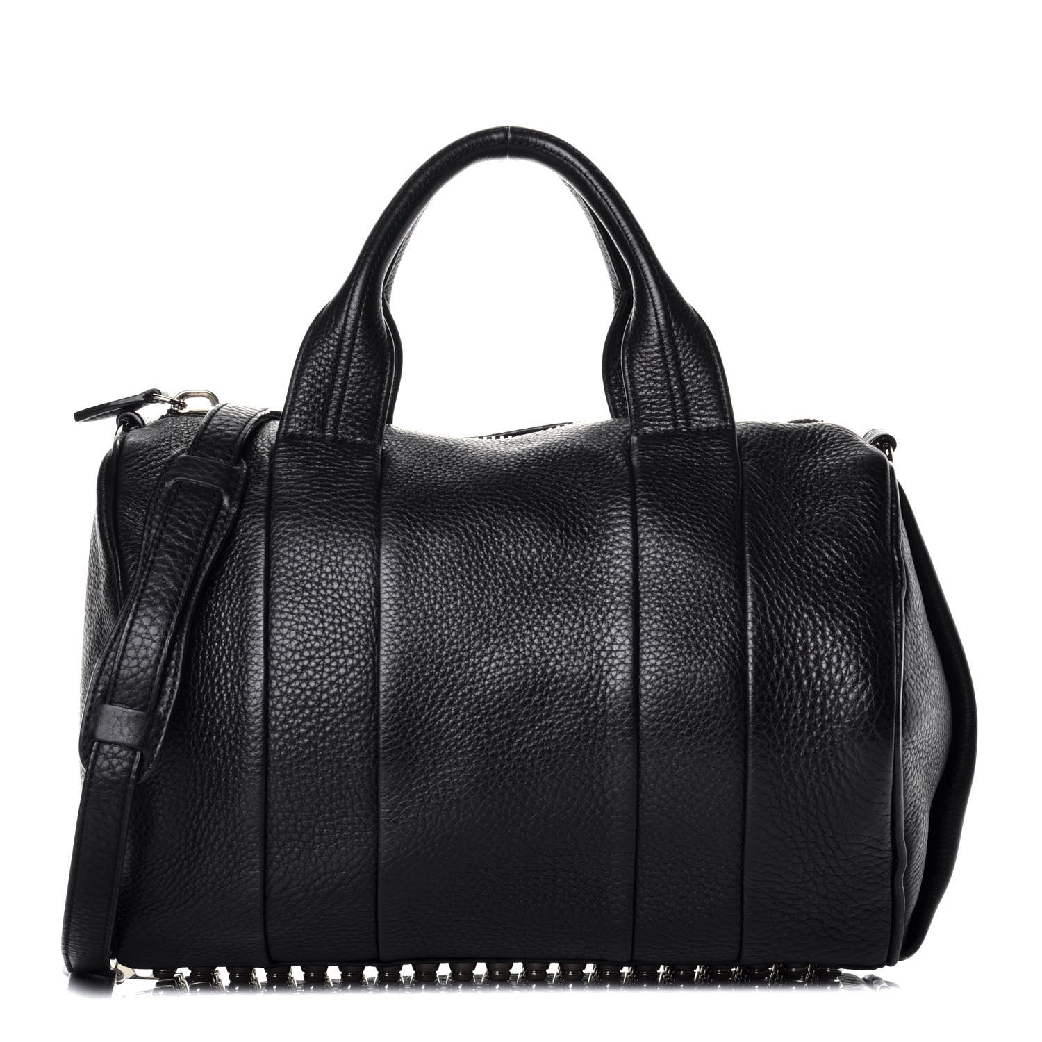 Alexander Wang Pebbled Lambskin Rocco Black Pale Gold Hardware 1 of 10