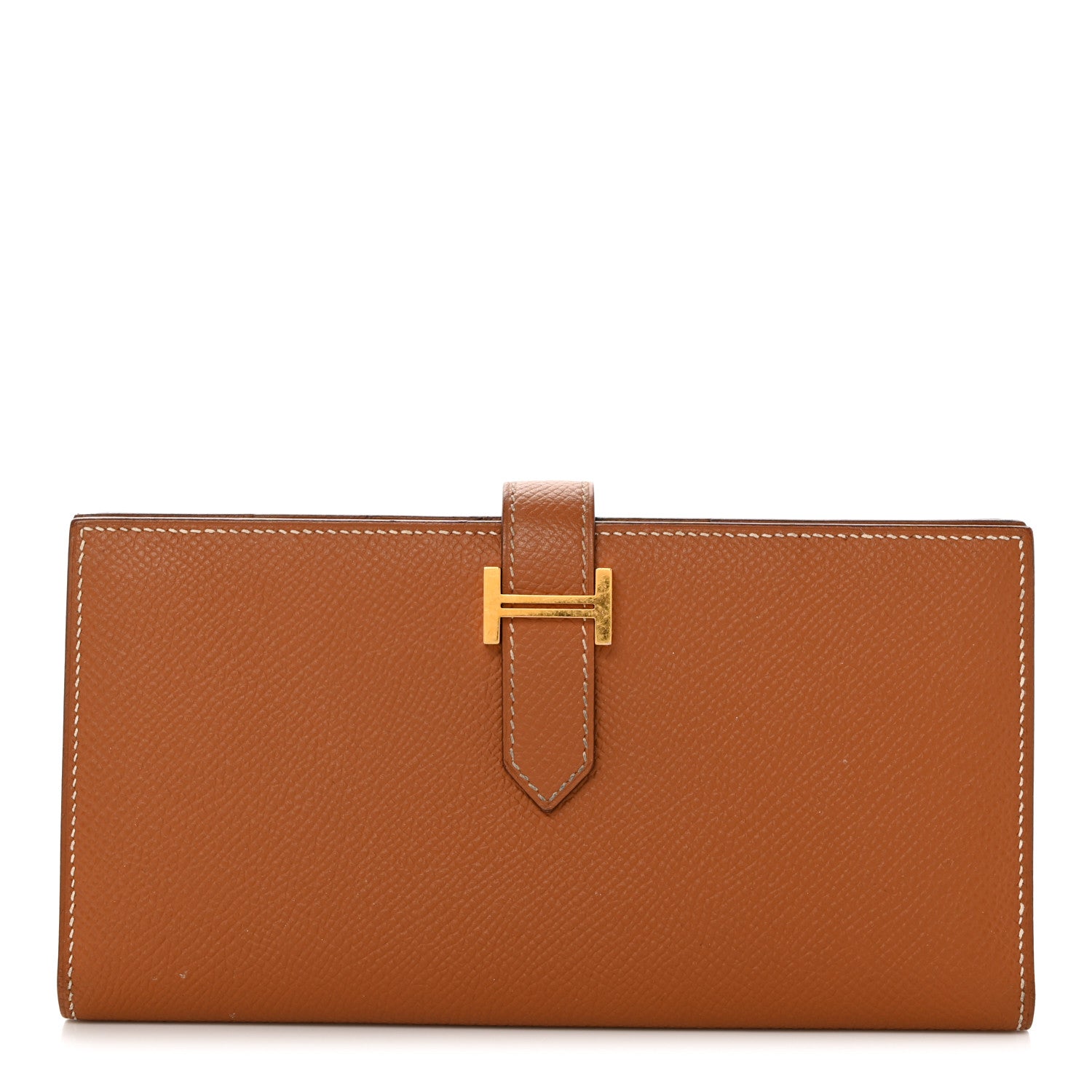 Hermes Epsom Bearn Gusset Wallet Gold 1 of 8