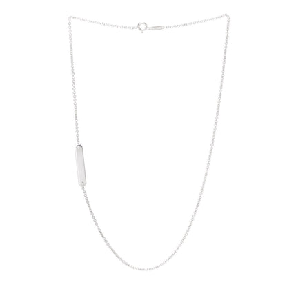 Tiffany Sterling Silver Tag Chain Necklace 3 of 6