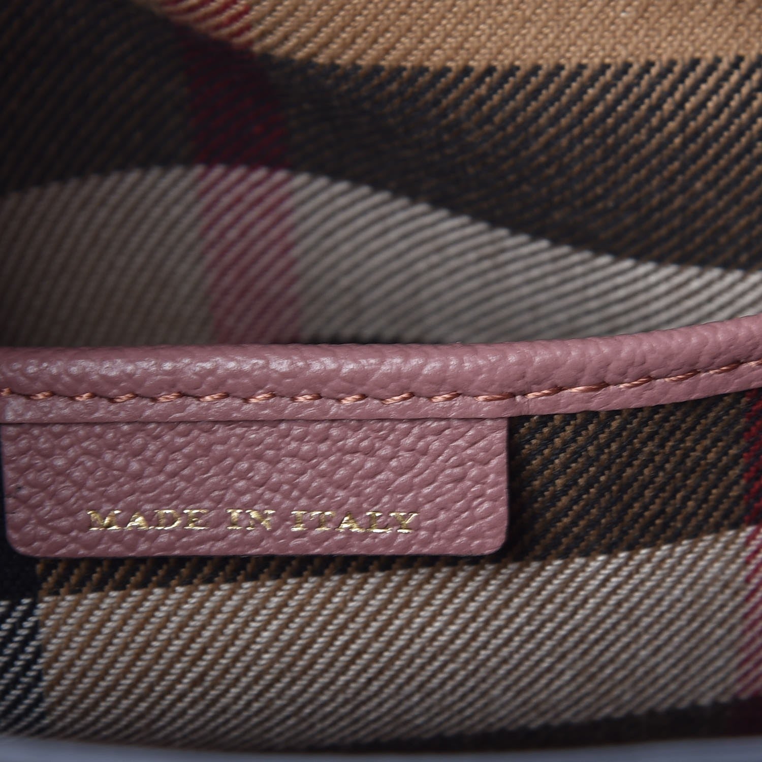Burberry Soft Grain Calfskin Small Buckle Tote Dusty Pink 9 of 10